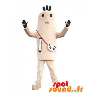 Mascot Otane-kun. Todo muñeco de nieve blanco y negro Mzscotte - MASFR27751 - Yuru-Chara mascotas japonesas