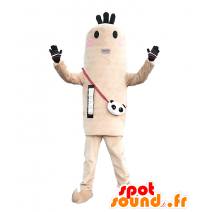 Mascot Otane-kun. todos boneco de neve preto e branco Mzscotte - MASFR27751 - Yuru-Chara Mascotes japoneses