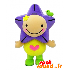 Mascot Kyowaad. jente maskot hodet med stjerne - MASFR27752 - Yuru-Chara japanske Mascots