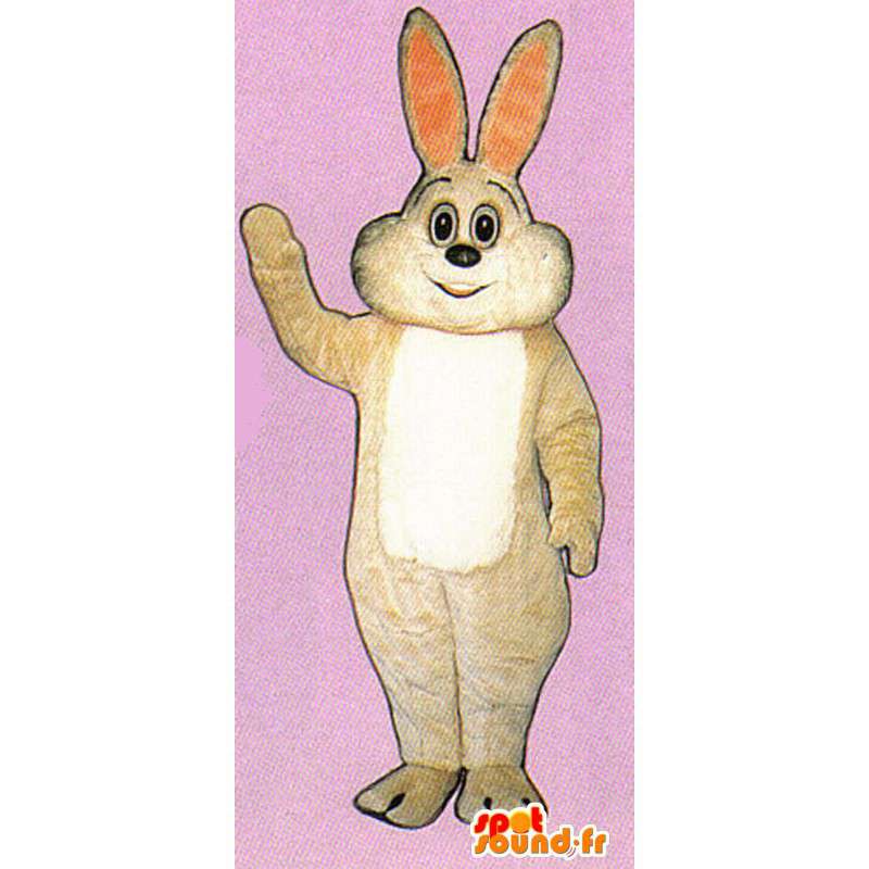 Mascot color beige conejo. Traje del conejito - MASFR007115 - Mascota de conejo