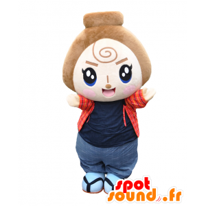 Shirakawa-Maskottchen. Mascot kleine japanische Jungen - MASFR27758 - Yuru-Chara japanischen Maskottchen