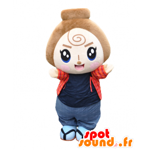 Mascot Shirakawa. Mascot lite japansk gutt - MASFR27758 - Yuru-Chara japanske Mascots