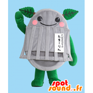 Merlin mascot. Mascot giant gray trash - MASFR27760 - Yuru-Chara Japanese mascots
