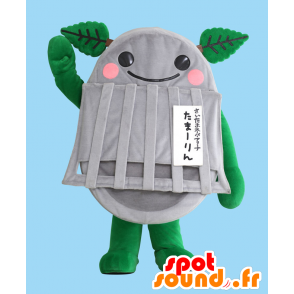 Merlin mascot. Mascot giant gray trash - MASFR27760 - Yuru-Chara Japanese mascots