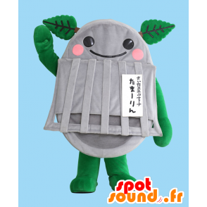 Μασκότ Merlin. Mascot γιγαντιαία γκρι σκουπίδια - MASFR27760 - Yuru-Χαρά ιαπωνική Μασκότ