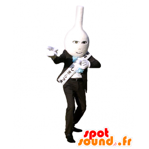 Shimarakkyo mascot. Mascot man in black suit - MASFR27761 - Yuru-Chara Japanese mascots