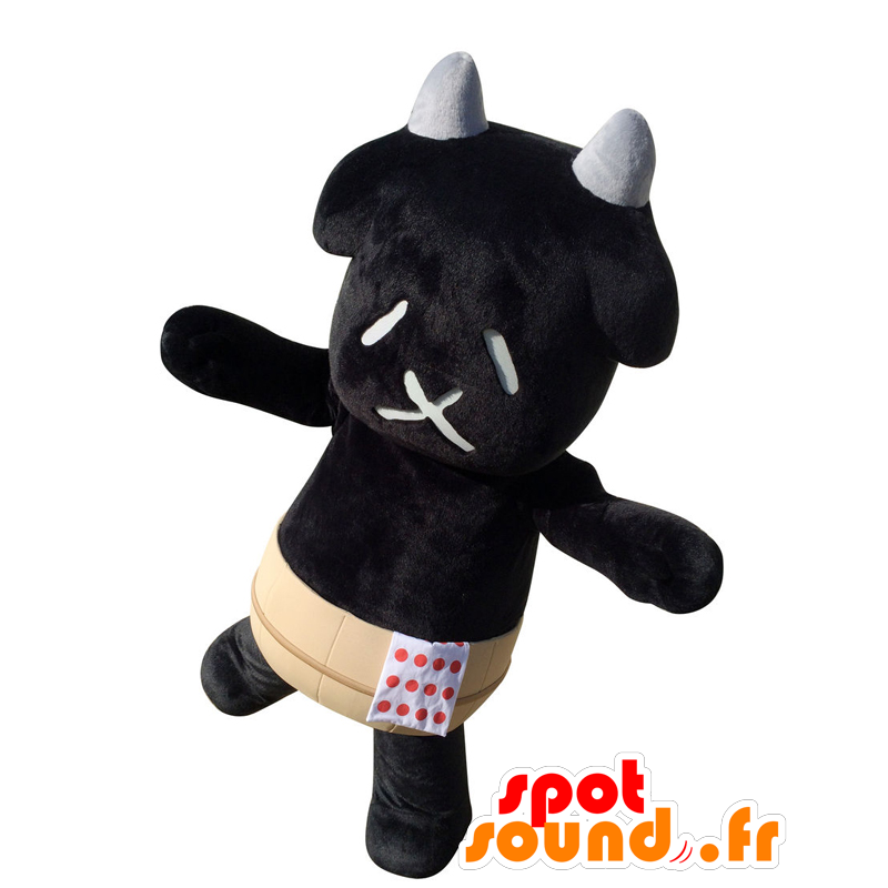 Mascot Bussan. Mascot black and white cow, giant - MASFR27764 - Yuru-Chara Japanese mascots