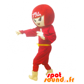 Haruna mascotte, mascotte supereroe in abito rosso - MASFR27773 - Yuru-Chara mascotte giapponese