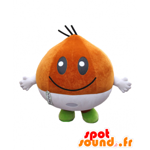 Kurichan mascot. Brown ball mascot, white and green - MASFR27777 - Yuru-Chara Japanese mascots