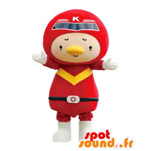 Mascota Kiho. Superhero mascota en vestido rojo - MASFR27778 - Yuru-Chara mascotas japonesas