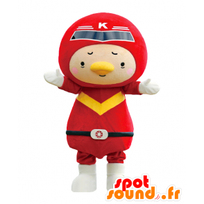 Mascot Kiho. Mascote super-herói no vestido vermelho - MASFR27778 - Yuru-Chara Mascotes japoneses