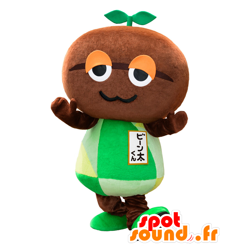 Maskot Bean-kun. fazole maskot, zeleniny - MASFR27785 - Yuru-Chara japonské Maskoti