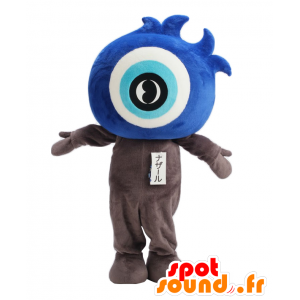 Maskot Mr. Nazar. blue sněhulák maskot s okem - MASFR27790 - Yuru-Chara japonské Maskoti