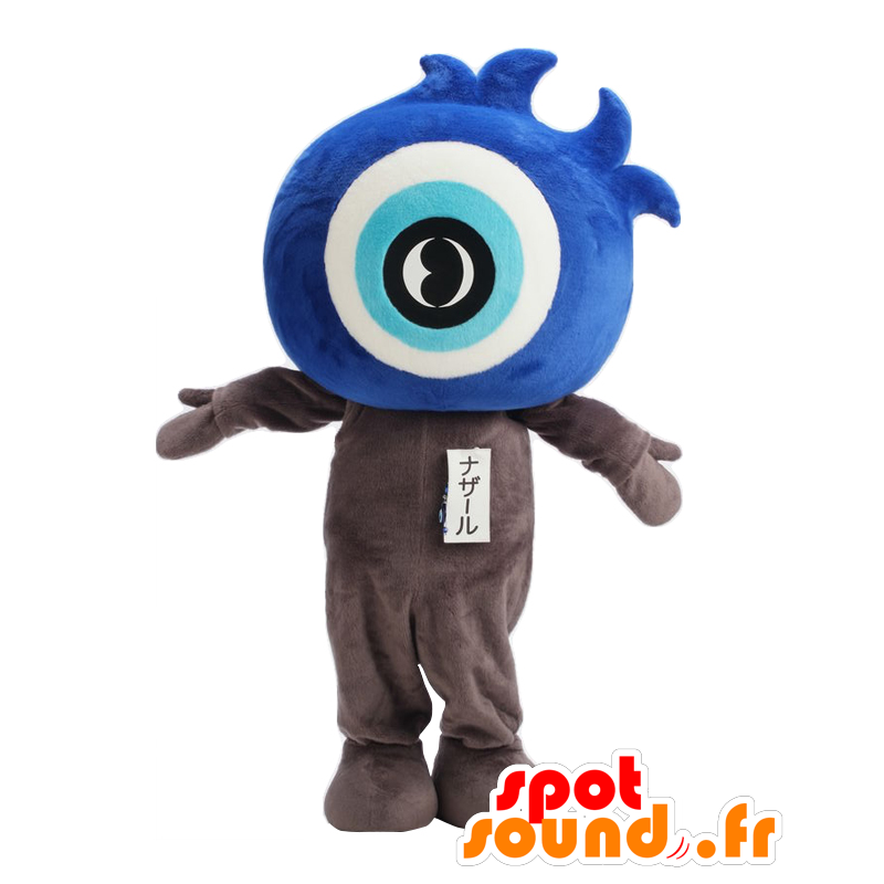 Sr. Mascotte Nazar. Mascota del muñeco de nieve azul con un ojo - MASFR27790 - Yuru-Chara mascotas japonesas