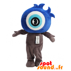 Mascote Mr. Nazar. azul mascote do boneco de neve com um olho - MASFR27790 - Yuru-Chara Mascotes japoneses