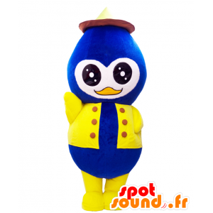 Mascot Mizumyi. Mascot Bluebird, geel en bruin - MASFR27792 - Yuru-Chara Japanse Mascottes