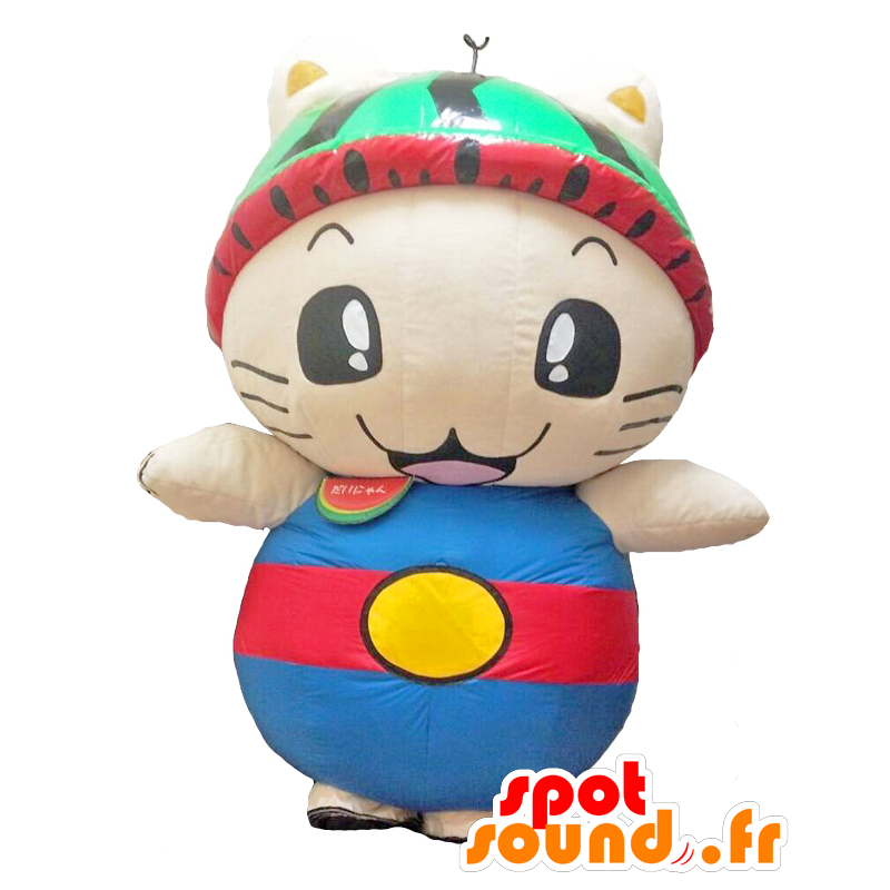 Capitolo Nyan mascotte. Beige gatto mascotte, cane gigante - MASFR27795 - Yuru-Chara mascotte giapponese