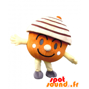 Don-chan maskot. Orange ball maskot, ballon - Spotsound maskot