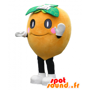 Runde Maskottchen Saikyon. Melon Orangen Maskottchen - Japanische Yuru-Chara-Maskottchen - MASFR27798 - SpotSound.fr