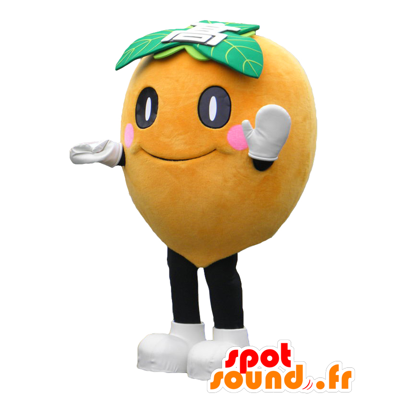 Runde Maskottchen Saikyon. Melon Orangen Maskottchen - Japanische Yuru-Chara-Maskottchen - MASFR27798 - SpotSound.fr