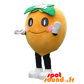 Runde Maskottchen Saikyon. Melon Orangen Maskottchen - Japanische Yuru-Chara-Maskottchen - MASFR27798 - SpotSound.fr