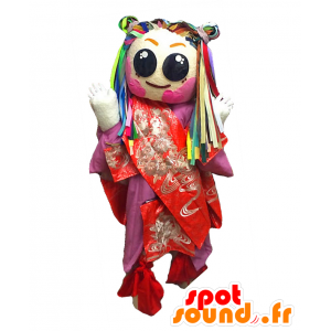 Rakoni-chan mascot. Japanese girl mascot - MASFR27801 - Yuru-Chara Japanese mascots