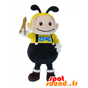 Tekuma Maskottchen. Bee Maskottchen, schwarz und gelb Wespe - MASFR27803 - Yuru-Chara japanischen Maskottchen