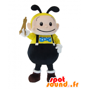 Tekuma mascot. Bee mascot, black and yellow wasp - MASFR27803 - Yuru-Chara Japanese mascots