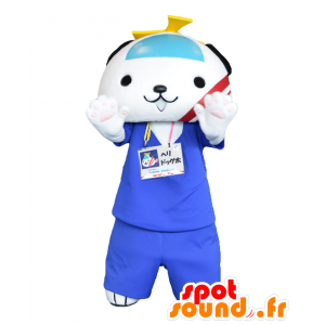 Mascot Heridoggu. Mascot cão branco gigante grande - MASFR27804 - Yuru-Chara Mascotes japoneses