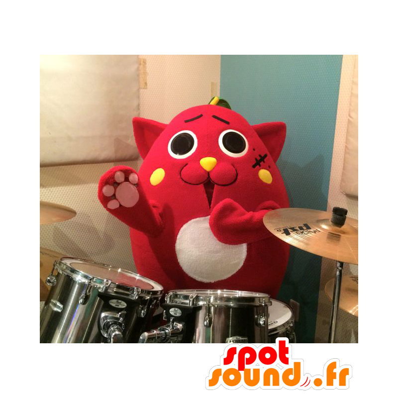 Nyangosuta Maskottchen. Allround rote Katze Maskottchen - MASFR27811 - Yuru-Chara japanischen Maskottchen