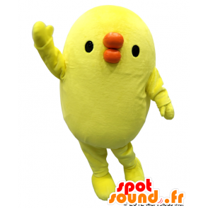 Mascotte Sanmon-do. Anatra gialla mascotte, Chick - MASFR27812 - Yuru-Chara mascotte giapponese