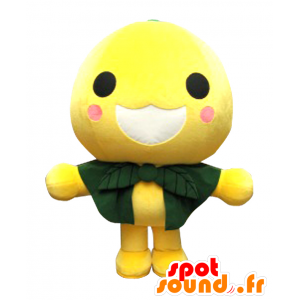 Mascot Bun-chan. Geel Snowman Mascot, citroen - MASFR27815 - Yuru-Chara Japanse Mascottes