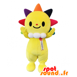 San-chan mascot. Yellow sun-like mascot and orange - MASFR27816 - Yuru-Chara Japanese mascots