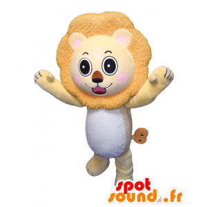 Beneon maskot. Lion maskot med en brun manke - Spotsound maskot