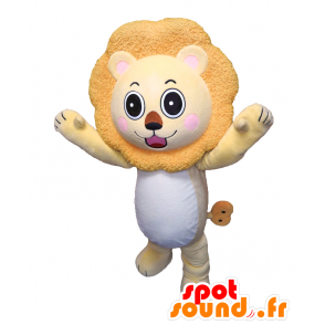 Mascot Beneon. løve maskot, med en brun manke - MASFR27818 - Yuru-Chara japanske Mascots