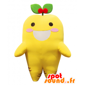 Fantasia de mascote Carotte-chan. Cenoura amarela e verde - Mascotes Yuru-Chara Japoneses - MASFR27820 - SpotSound.fr