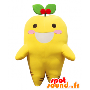 Cenoura Mascot-chan. amarelo e verde mascote cenoura - MASFR27820 - Yuru-Chara Mascotes japoneses