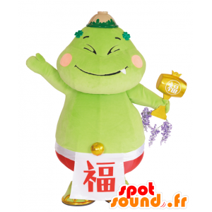 Fukuten Maskottchen. Grüner Mann-Maskottchen, Ogre - MASFR27825 - Yuru-Chara japanischen Maskottchen