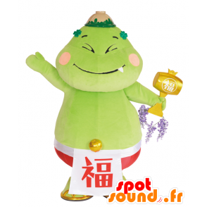 Fukuten Maskottchen. Grüner Mann-Maskottchen, Ogre - MASFR27825 - Yuru-Chara japanischen Maskottchen