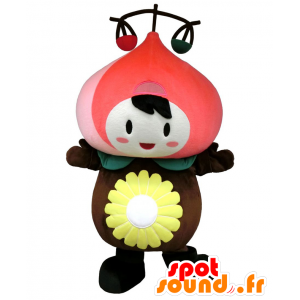 Mascot Tsupi. cebola mascote vermelho e castanho - MASFR27826 - Yuru-Chara Mascotes japoneses