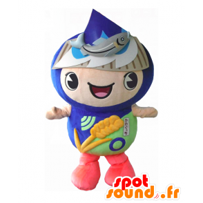 Mascot KawaGutchi. Mascot com um peixe na cabeça - MASFR27832 - Yuru-Chara Mascotes japoneses