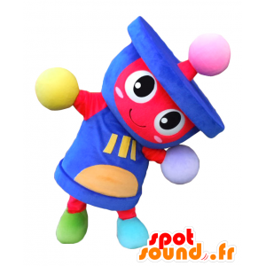 Maskotdrakt Phosphore Goyume. Blå monster-maskot - Japanske Yuru-Chara maskoter - MASFR27835 - SpotSound.fr
