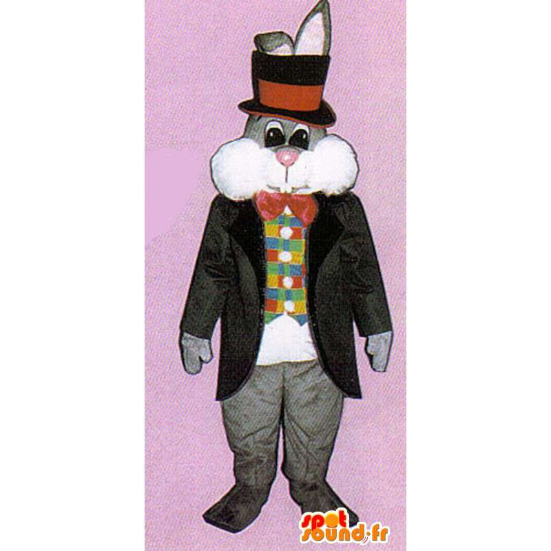 Grå kanin maskot kostyme stilig - MASFR007123 - Mascot kaniner