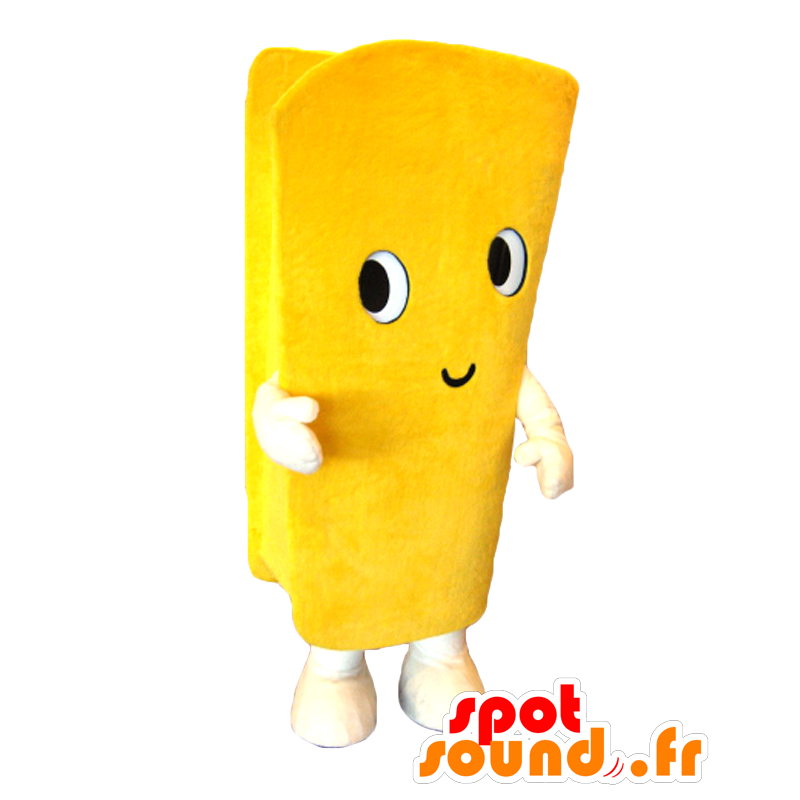 Amarelo homem mascote pocket-shaped - MASFR27837 - Yuru-Chara Mascotes japoneses