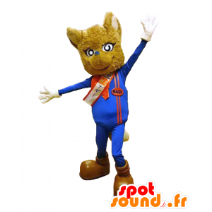 Mascot Nagy. bruine kat mascotte in sportkleding - MASFR27838 - Yuru-Chara Japanse Mascottes