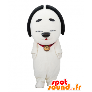 Hiyawan Maskottchen. Weiß Hund Maskottchen - MASFR27839 - Yuru-Chara japanischen Maskottchen