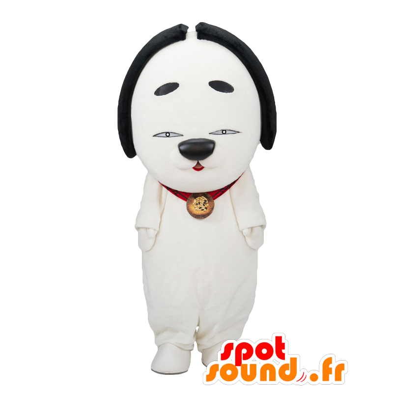 Hiyawan Maskottchen. Weiß Hund Maskottchen - MASFR27839 - Yuru-Chara japanischen Maskottchen