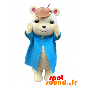 Shusuke mascot. White mouse mascot in sportswear - MASFR27840 - Yuru-Chara Japanese mascots