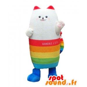 Mascotte Edition Nyai. Multicolore gatto mascotte - MASFR27842 - Yuru-Chara mascotte giapponese