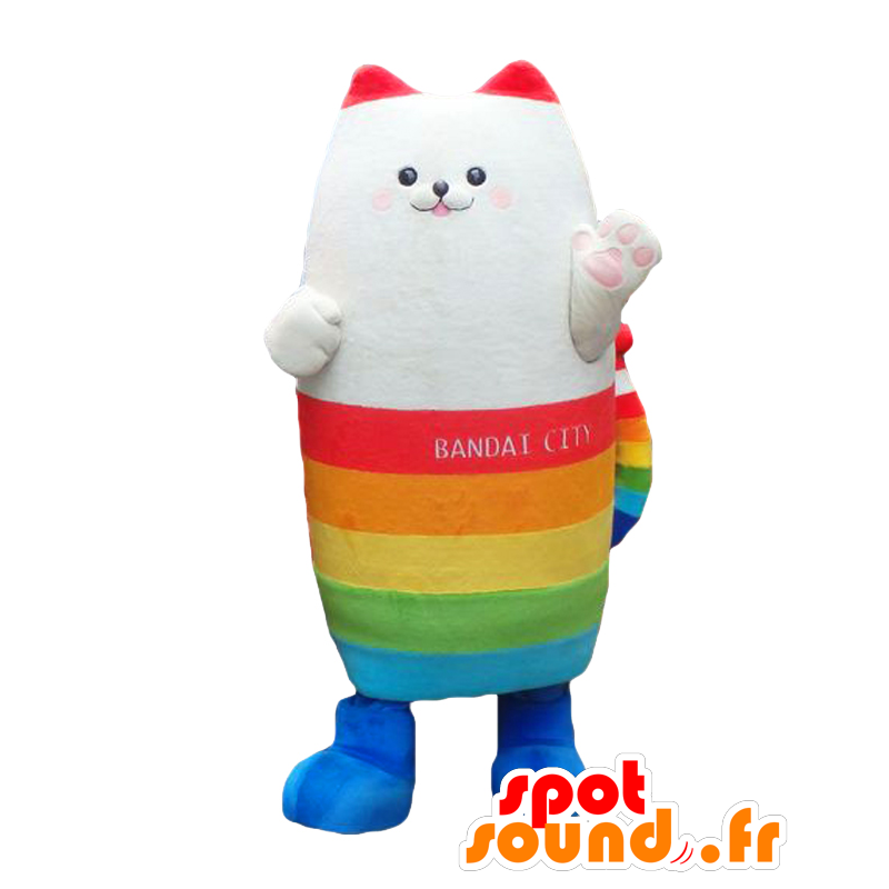 Mascotte Edition Nyai. Multicolore gatto mascotte - MASFR27842 - Yuru-Chara mascotte giapponese